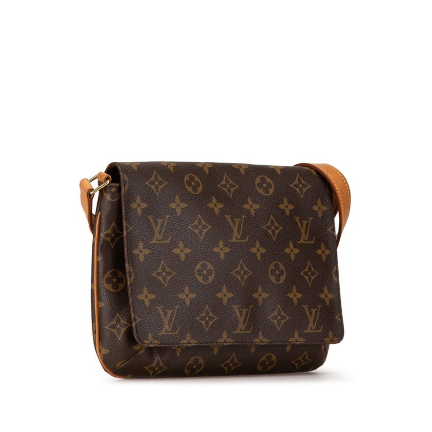 Louis Vuitton Musette Tango Brown Canvas Shoulder Bag