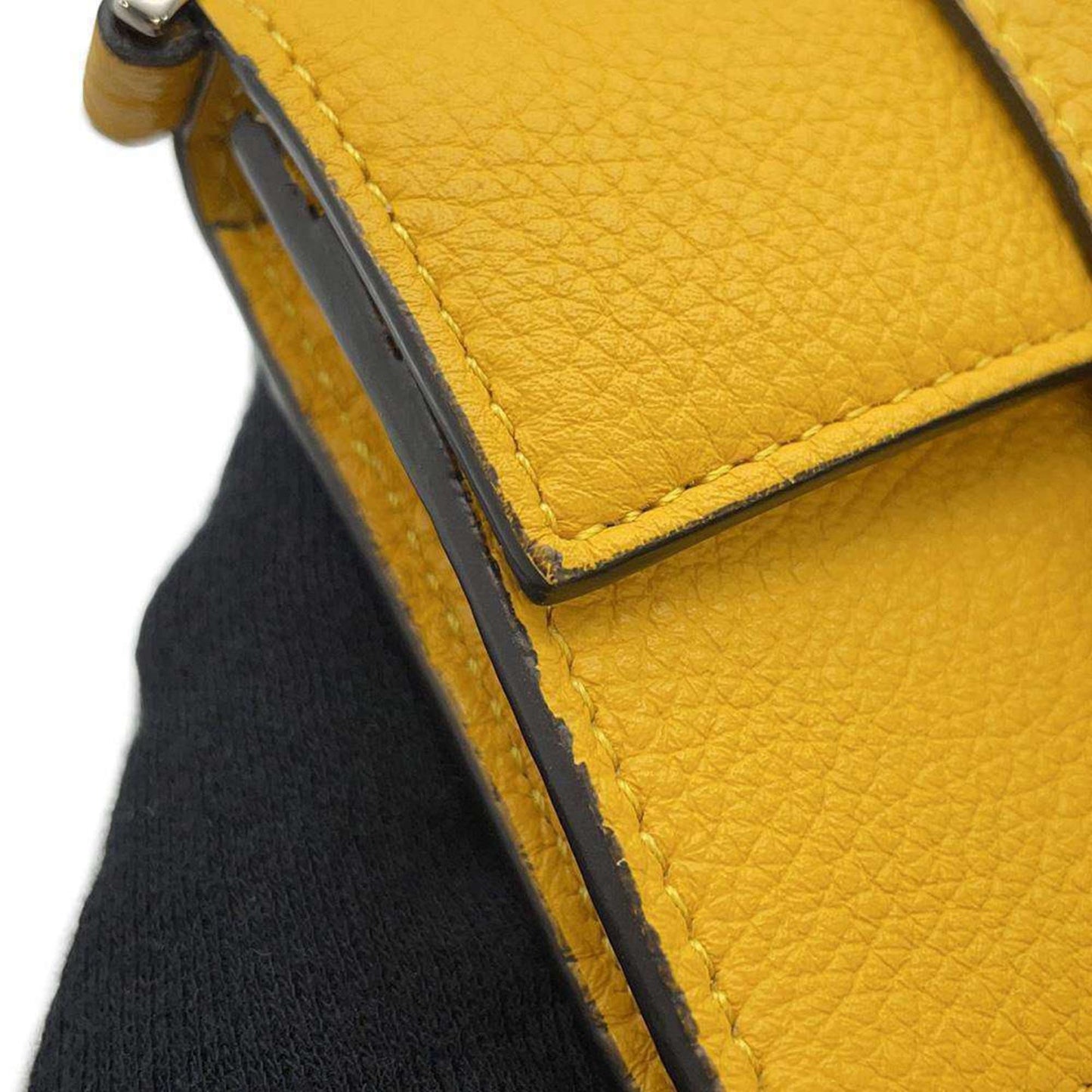 Fendi Mamma Baguette Yellow Leather Wallet Accessories