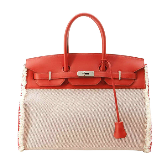 Hermès Birkin 35 Red Leather Hand Bag