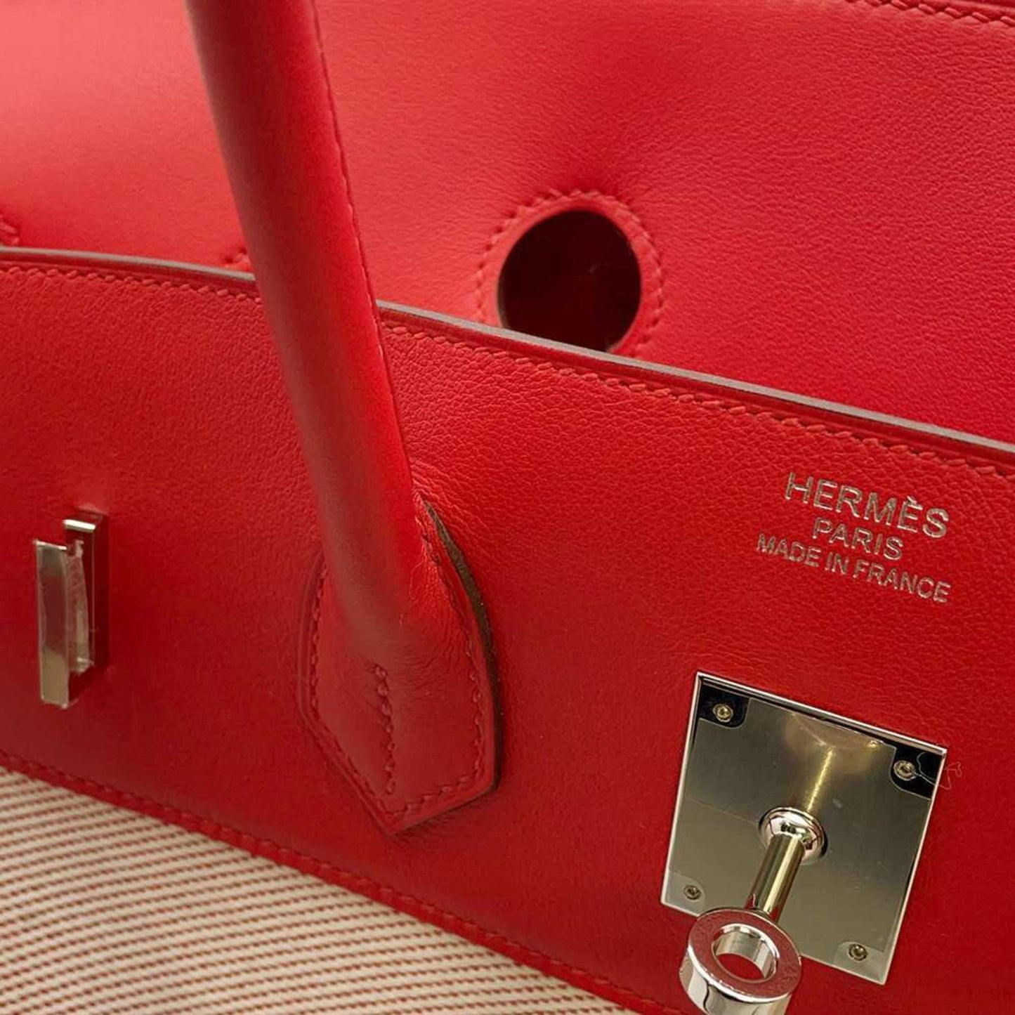 Hermès Birkin 35 Red Leather Hand Bag