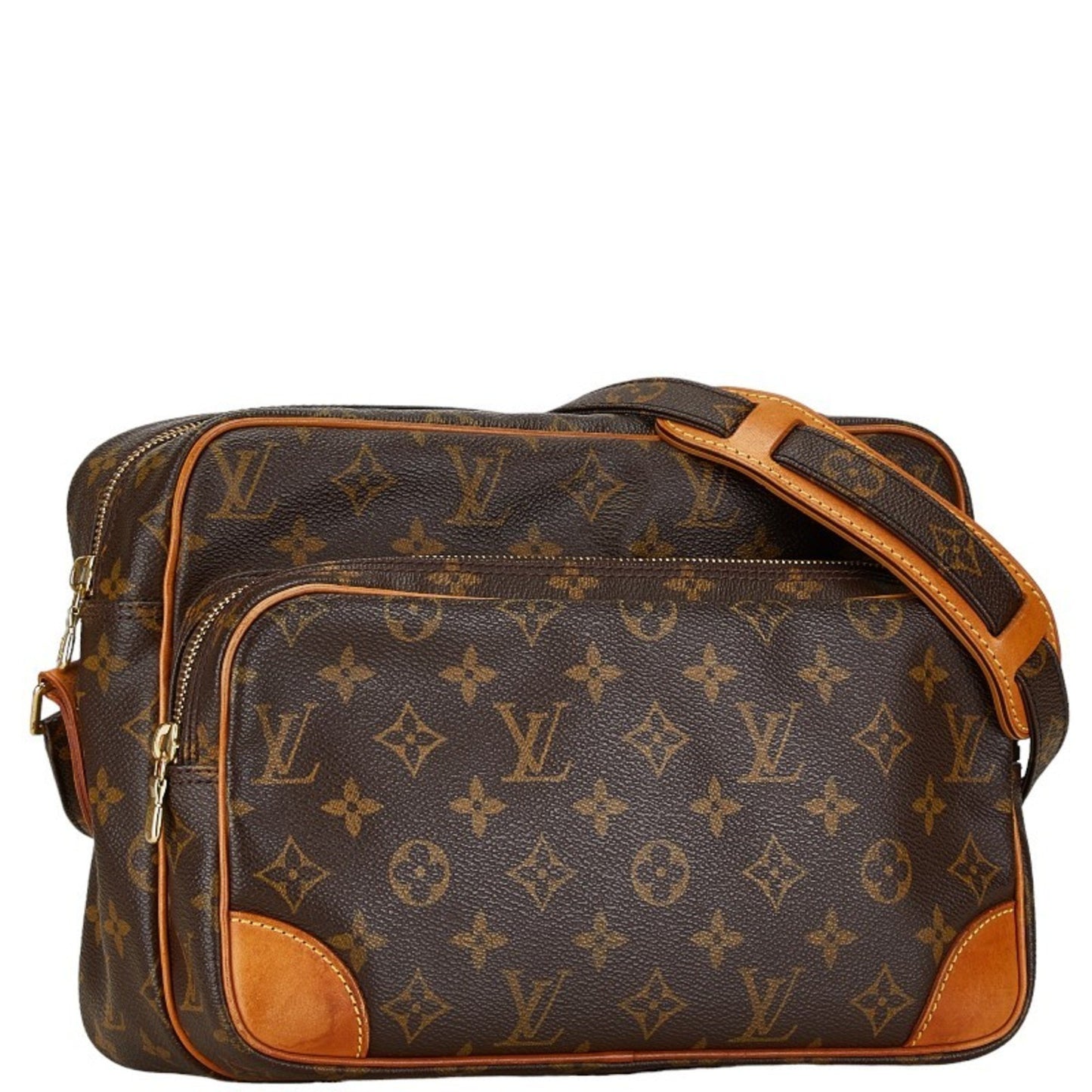 Louis Vuitton Nile Brown Canvas Shoulder Bag