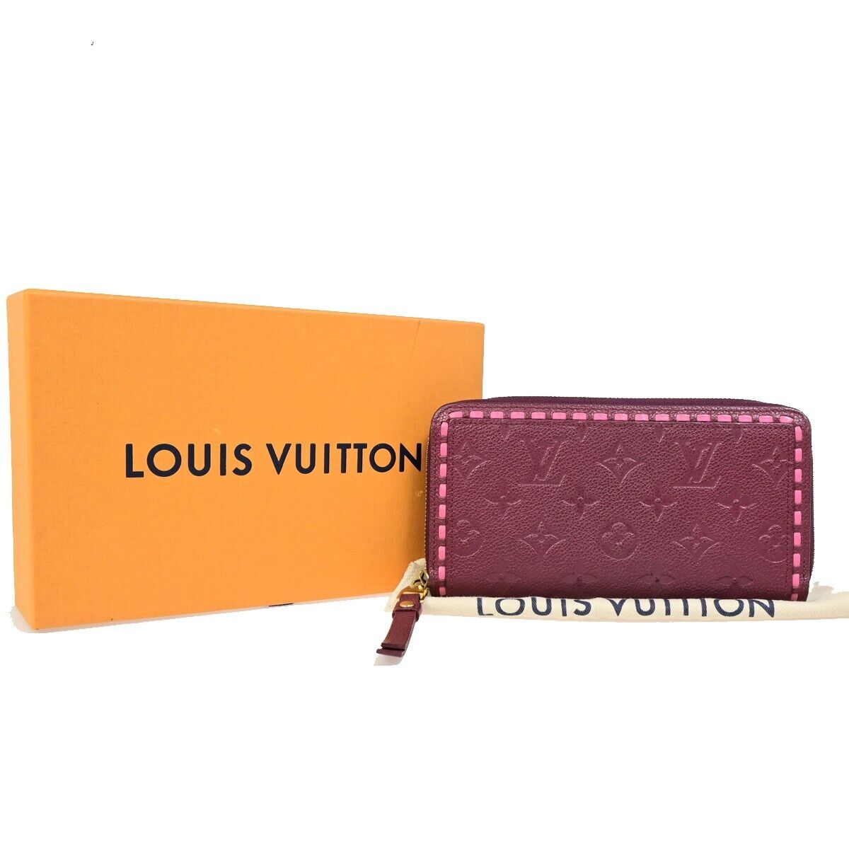 Louis Vuitton Zippy wallet Burgundy Leather Wallet Accessories