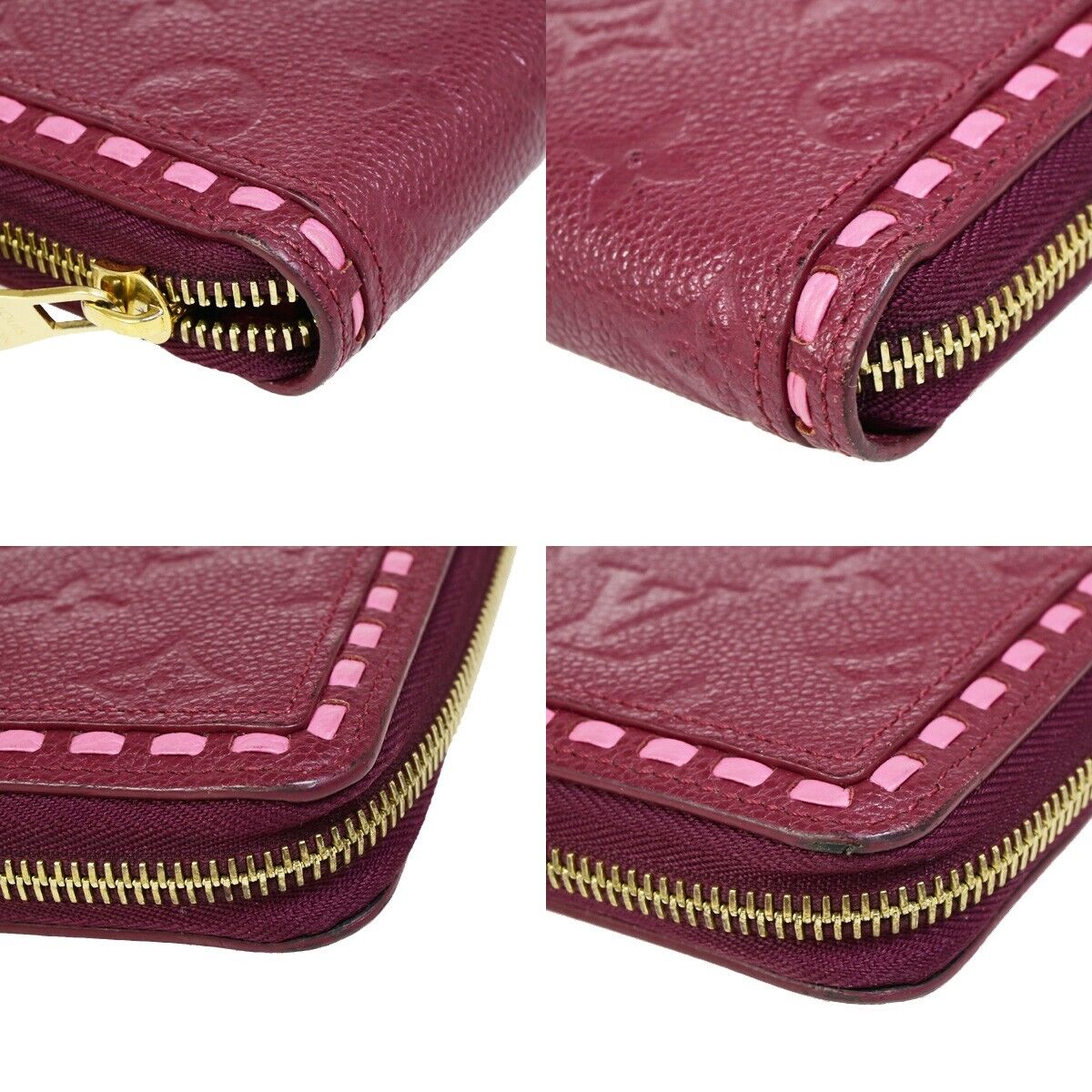 Louis Vuitton Zippy wallet Burgundy Leather Wallet Accessories