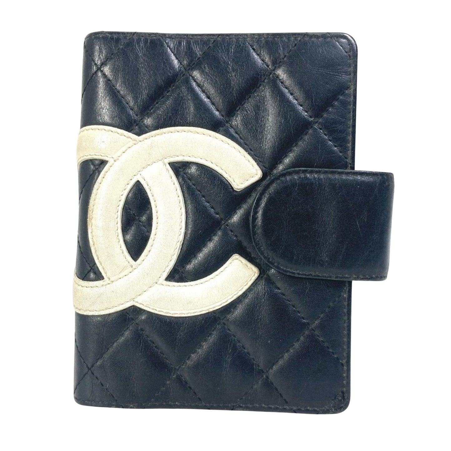 Chanel Cambon Black Leather Wallet Accessories