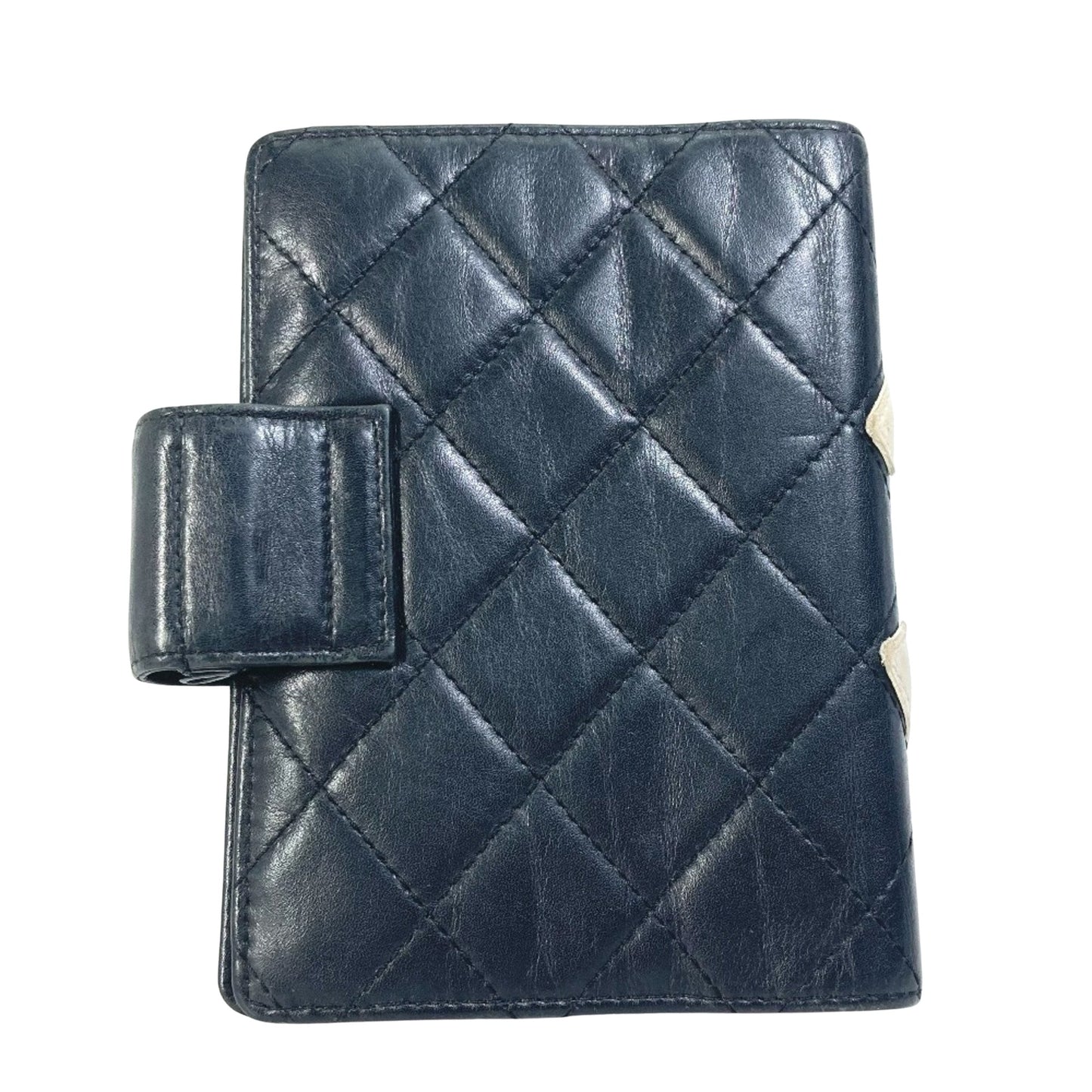 Chanel Cambon Black Leather Wallet Accessories