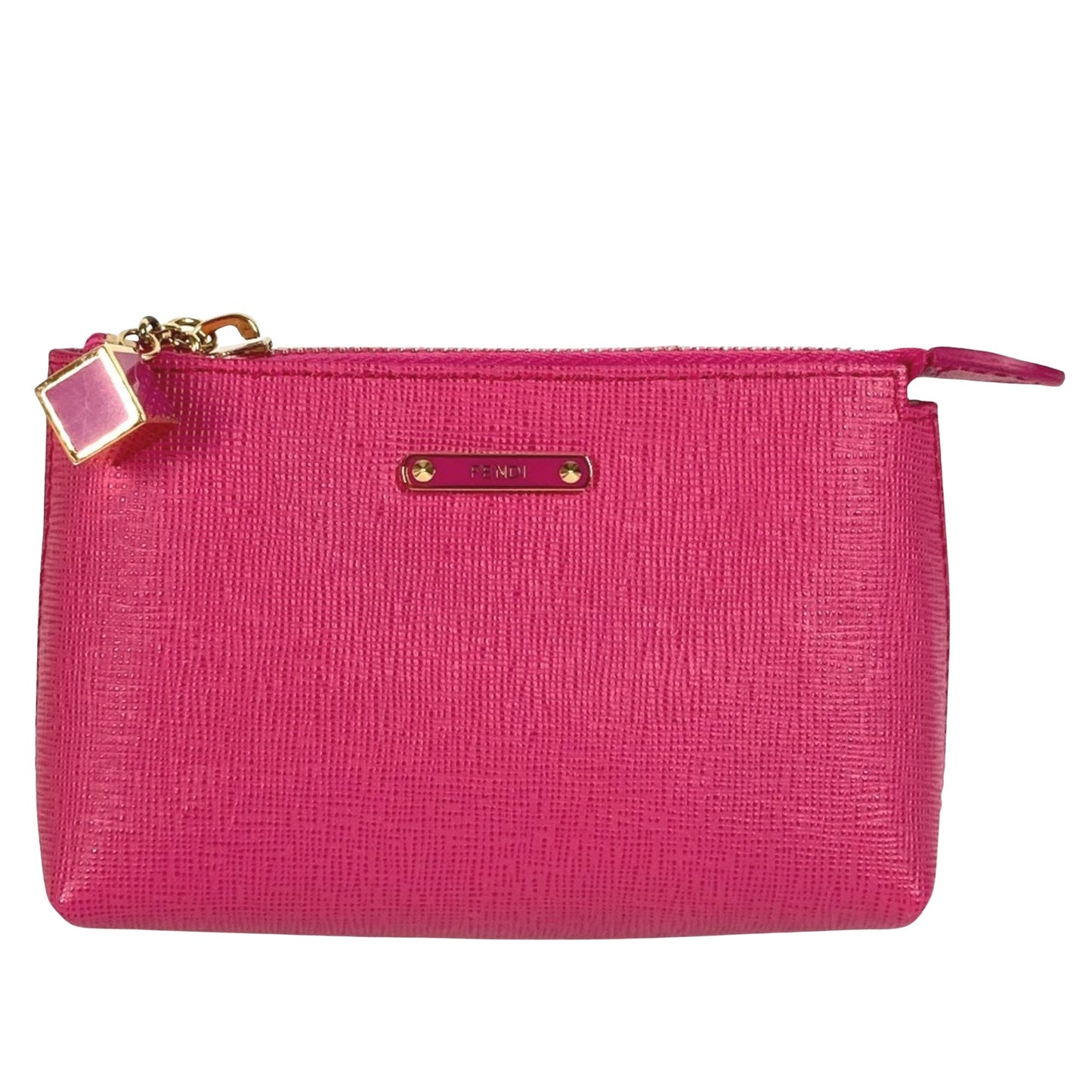 Fendi -- Pink Leather Clutch Bag