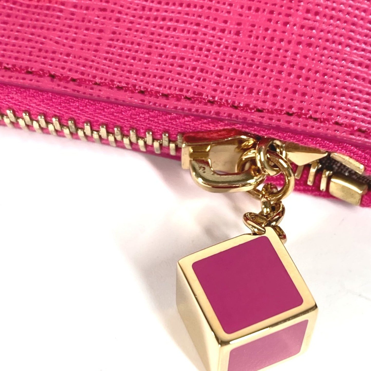 Fendi -- Pink Leather Clutch Bag