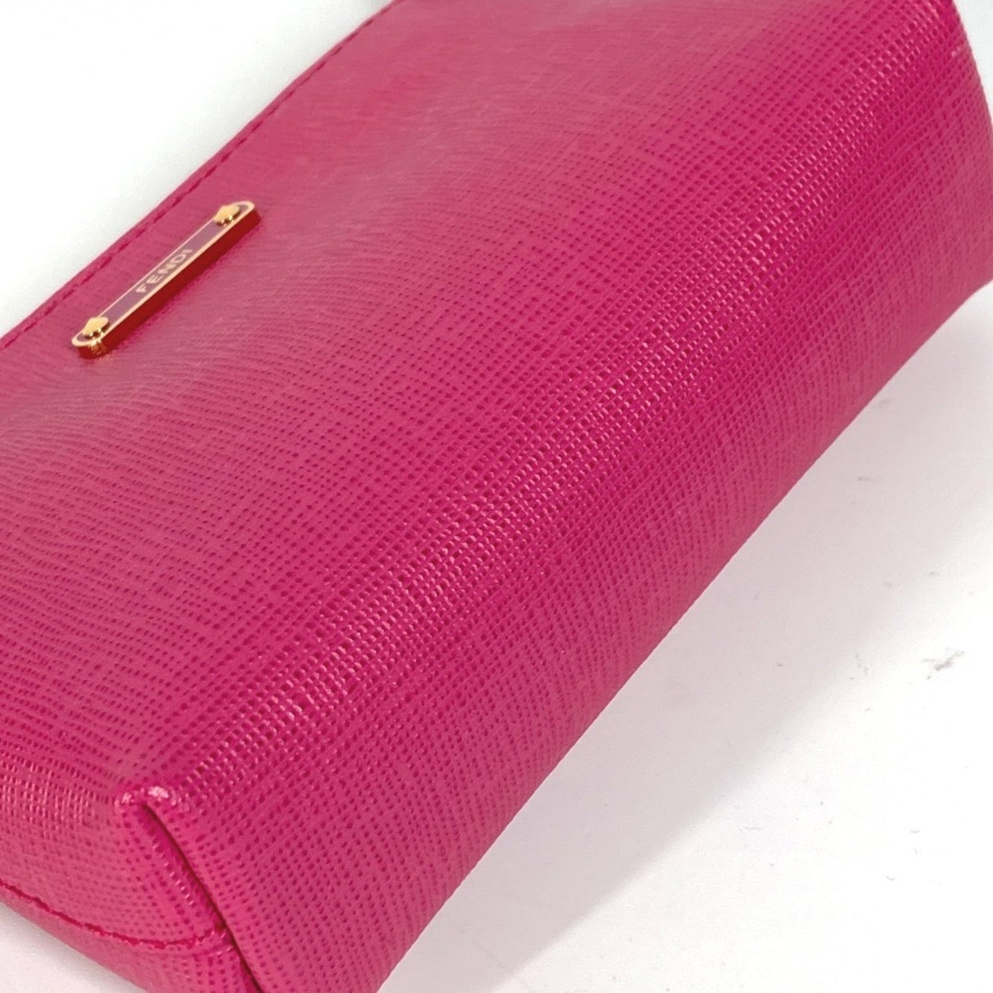 Fendi -- Pink Leather Clutch Bag