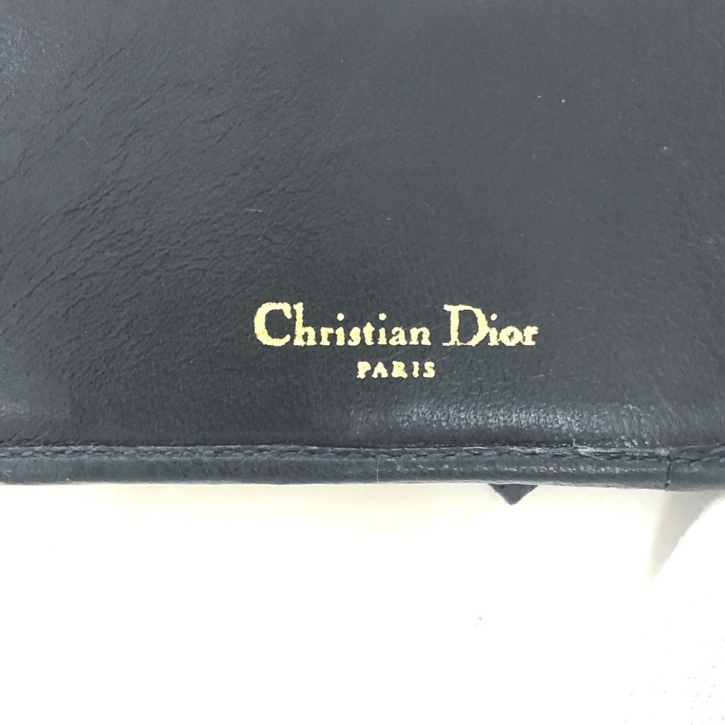 Dior Cannage Lady Navy Leather Wallet Accessories