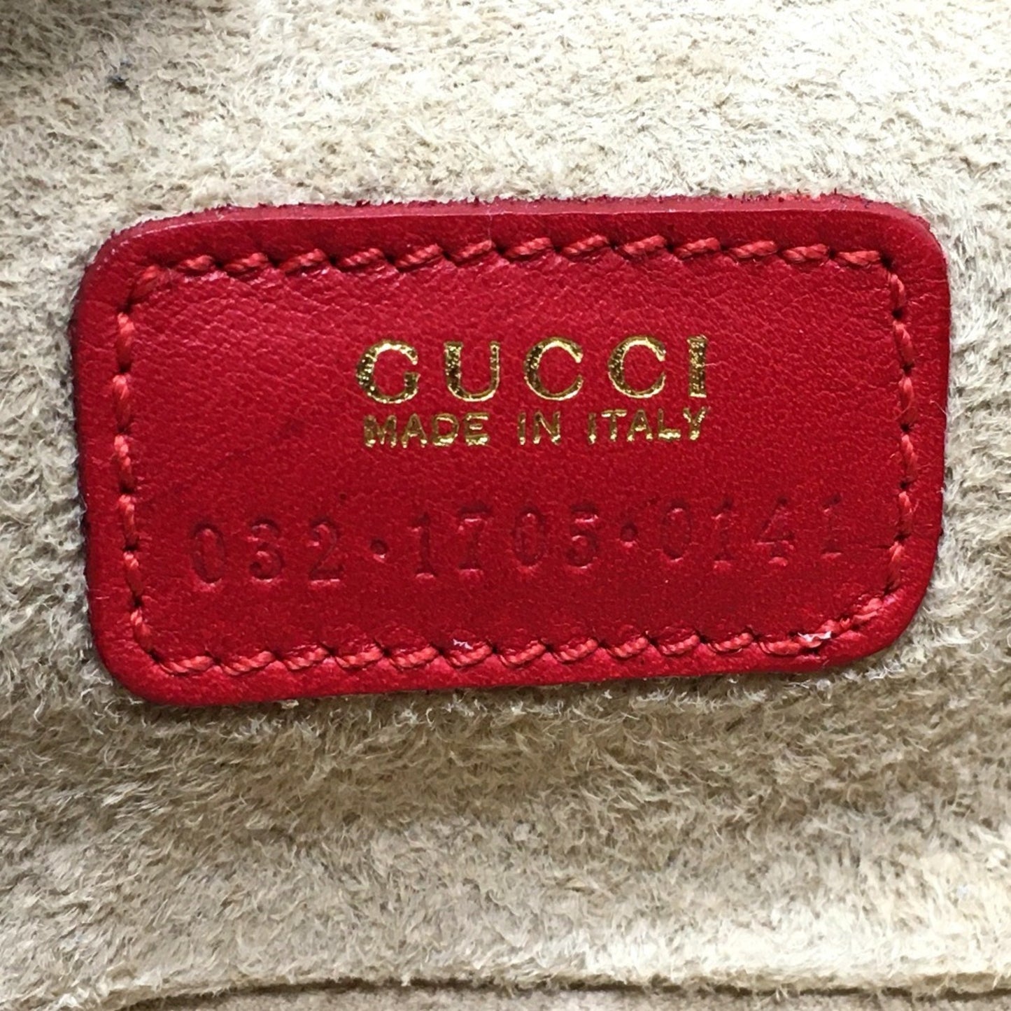 Gucci Vanity Red Leather Clutch Bag