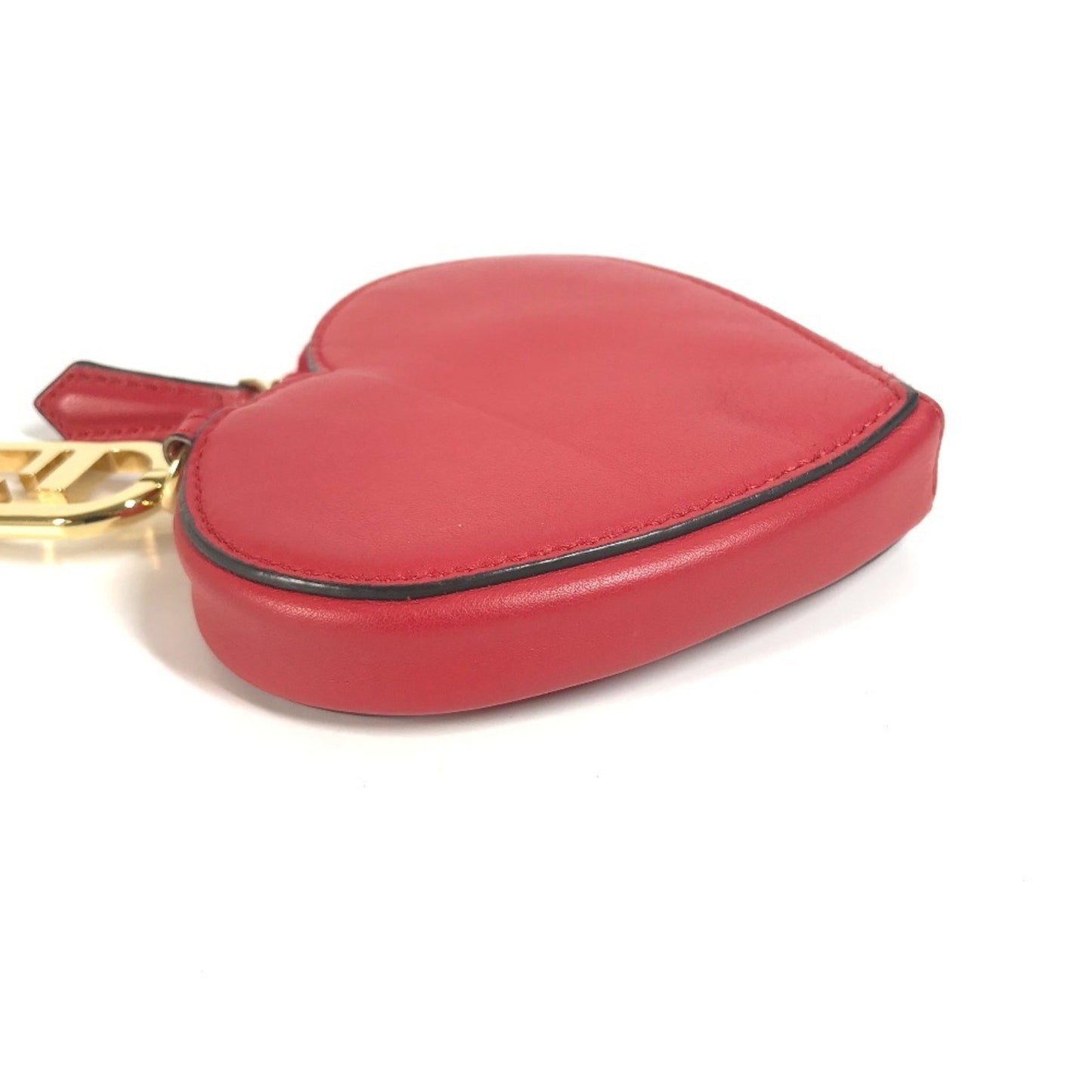 Fendi Heart Wallet Red Leather Wallet Accessories