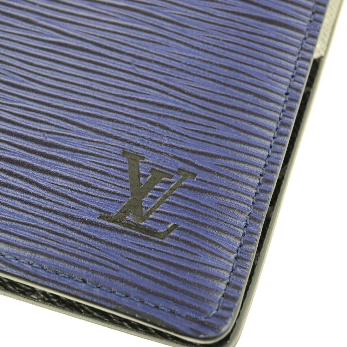 Louis Vuitton Brazza Blue Leather Wallet Accessories