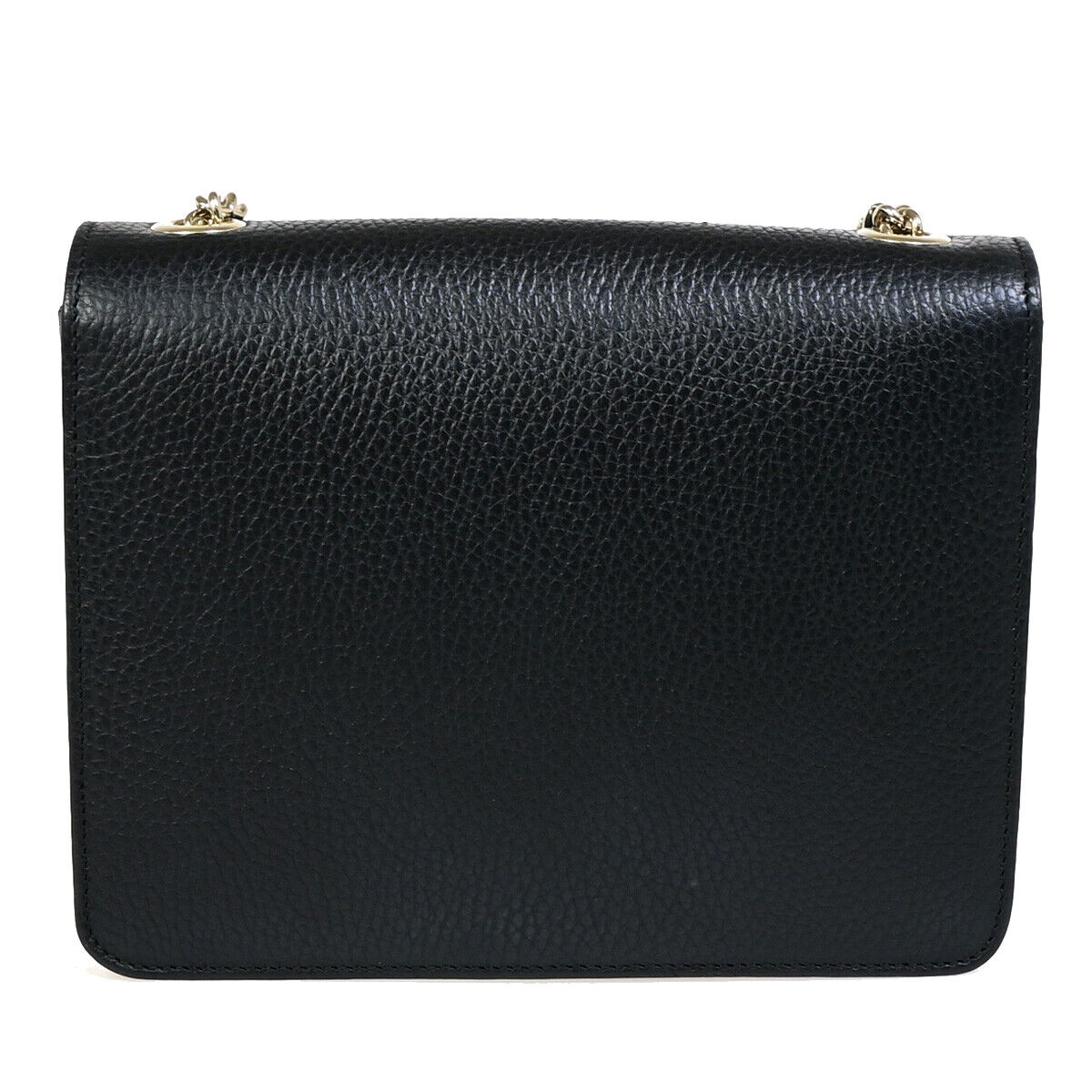 Gucci Interlocking Black Leather Shoulder Bag