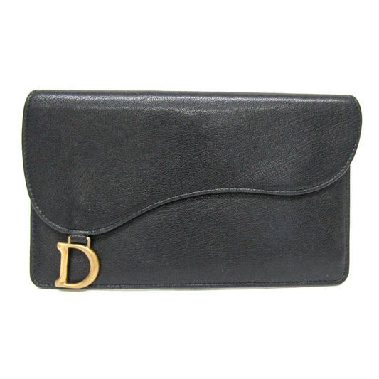 Dior Saddle Black Leather Wallet Accessories