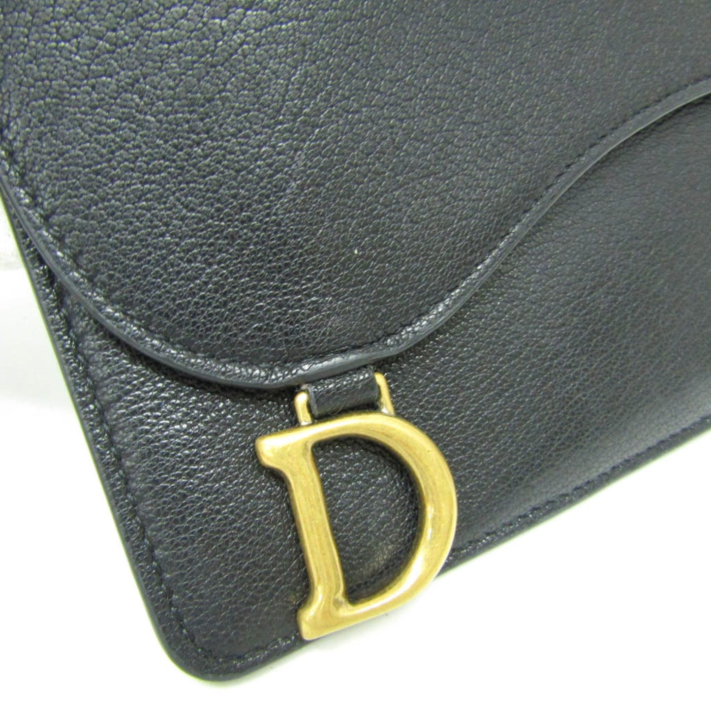 Dior Saddle Black Leather Wallet Accessories