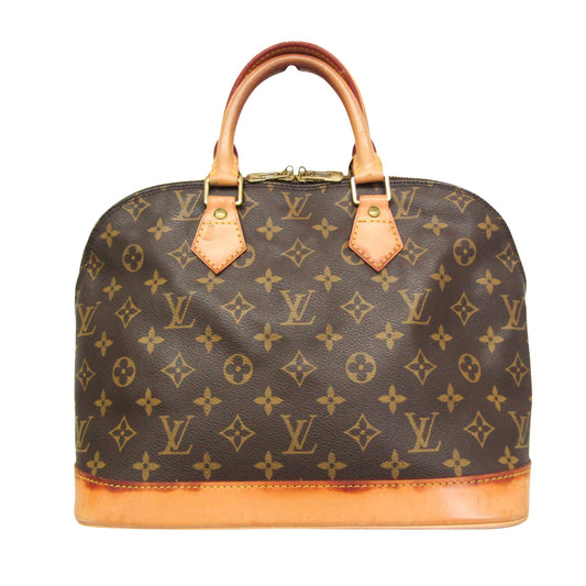 Louis Vuitton Alma Brown Canvas Hand Bag