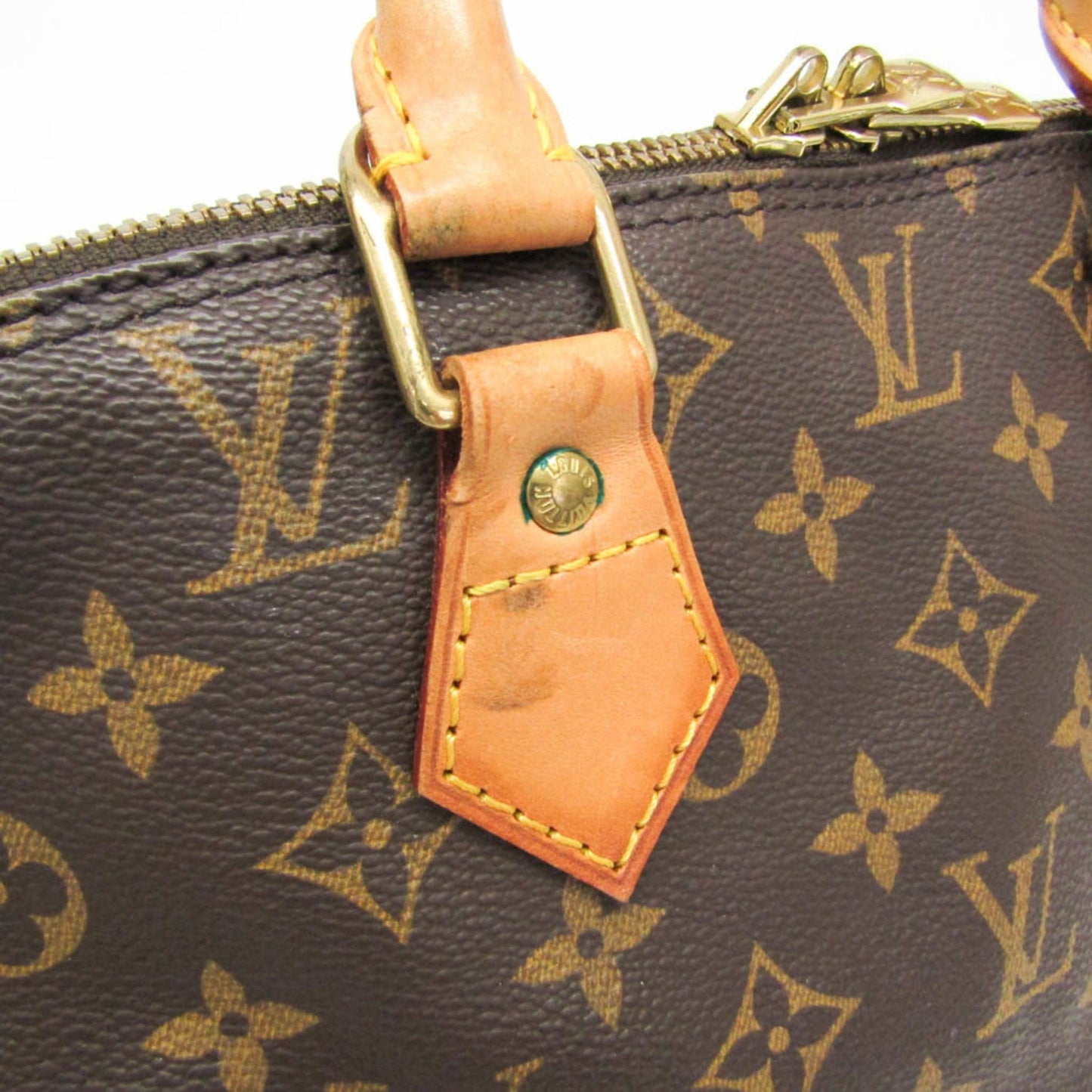 Louis Vuitton Alma Brown Canvas Hand Bag