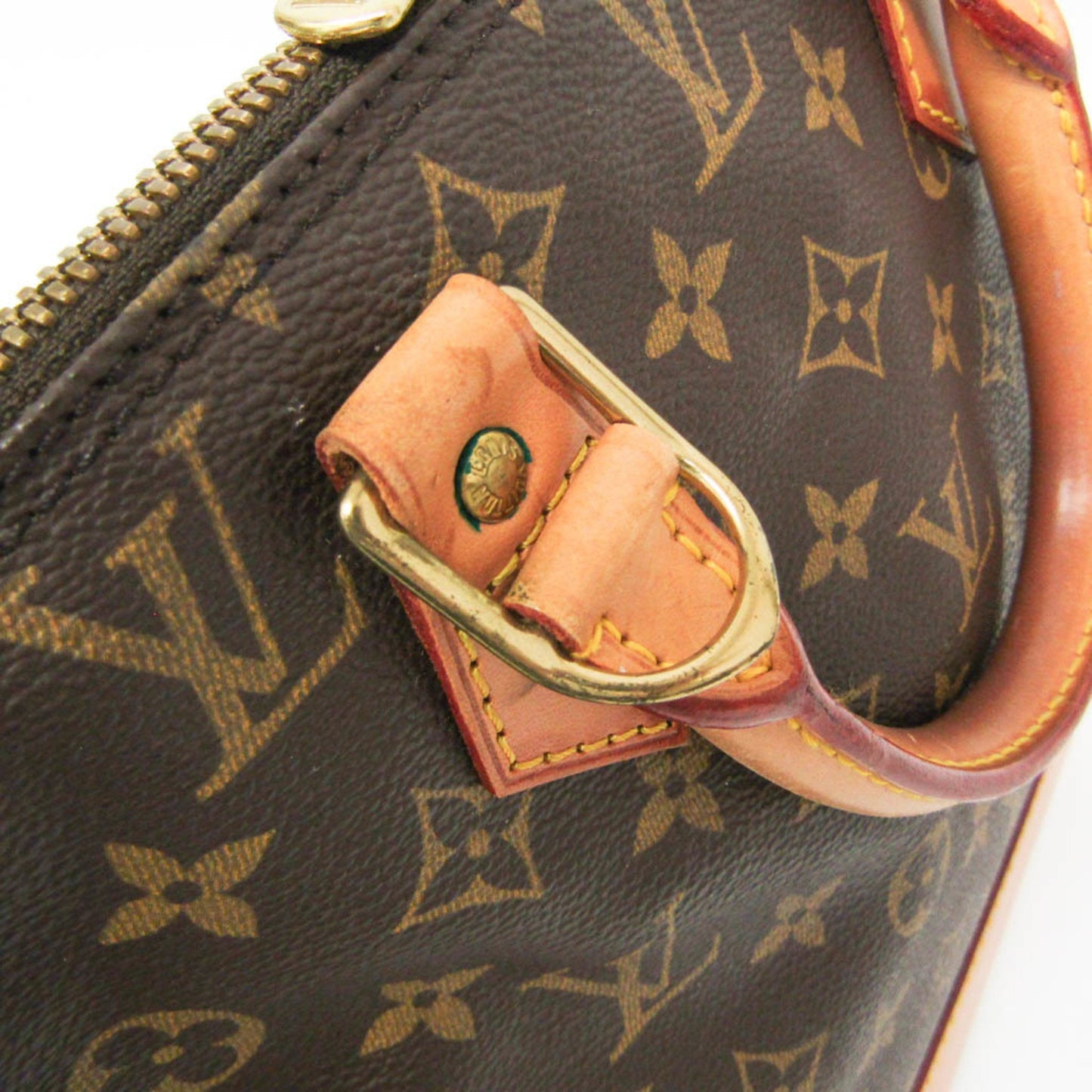 Louis Vuitton Alma Brown Canvas Hand Bag