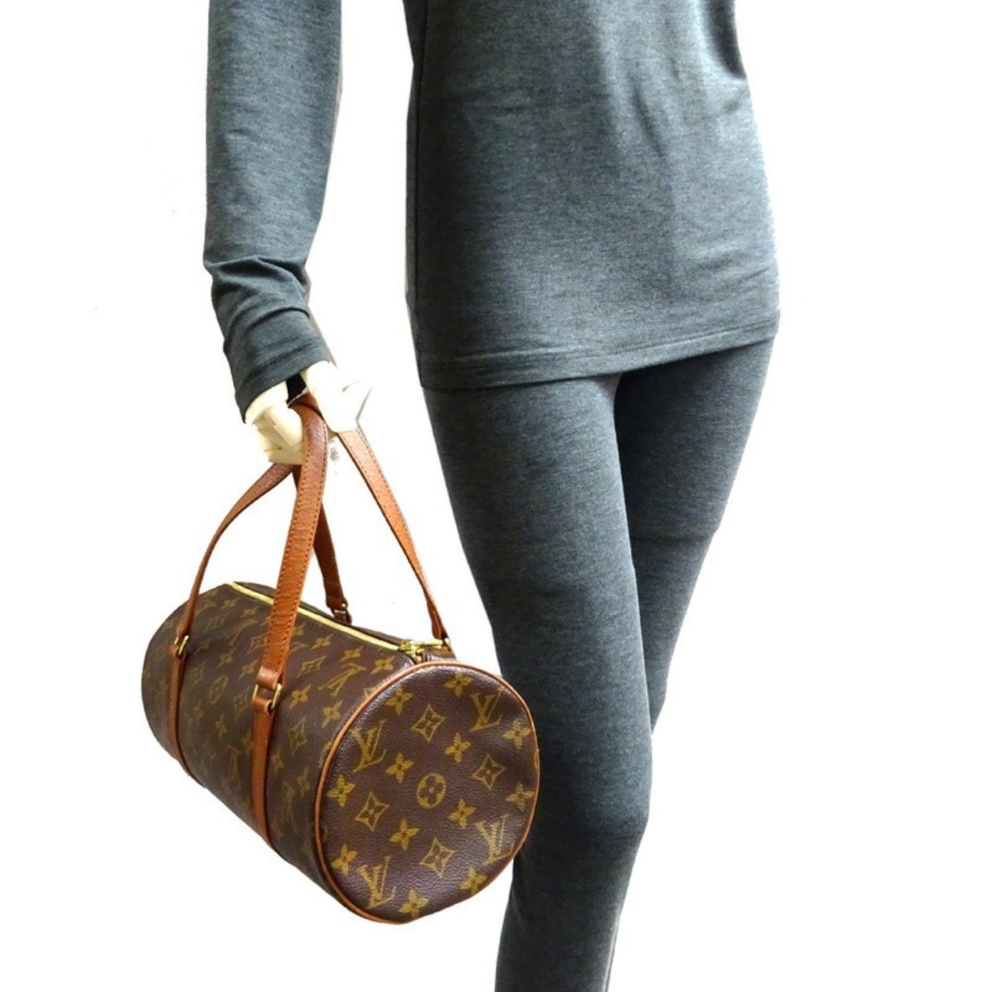 Louis Vuitton Papillon 30 Brown Canvas Hand Bag