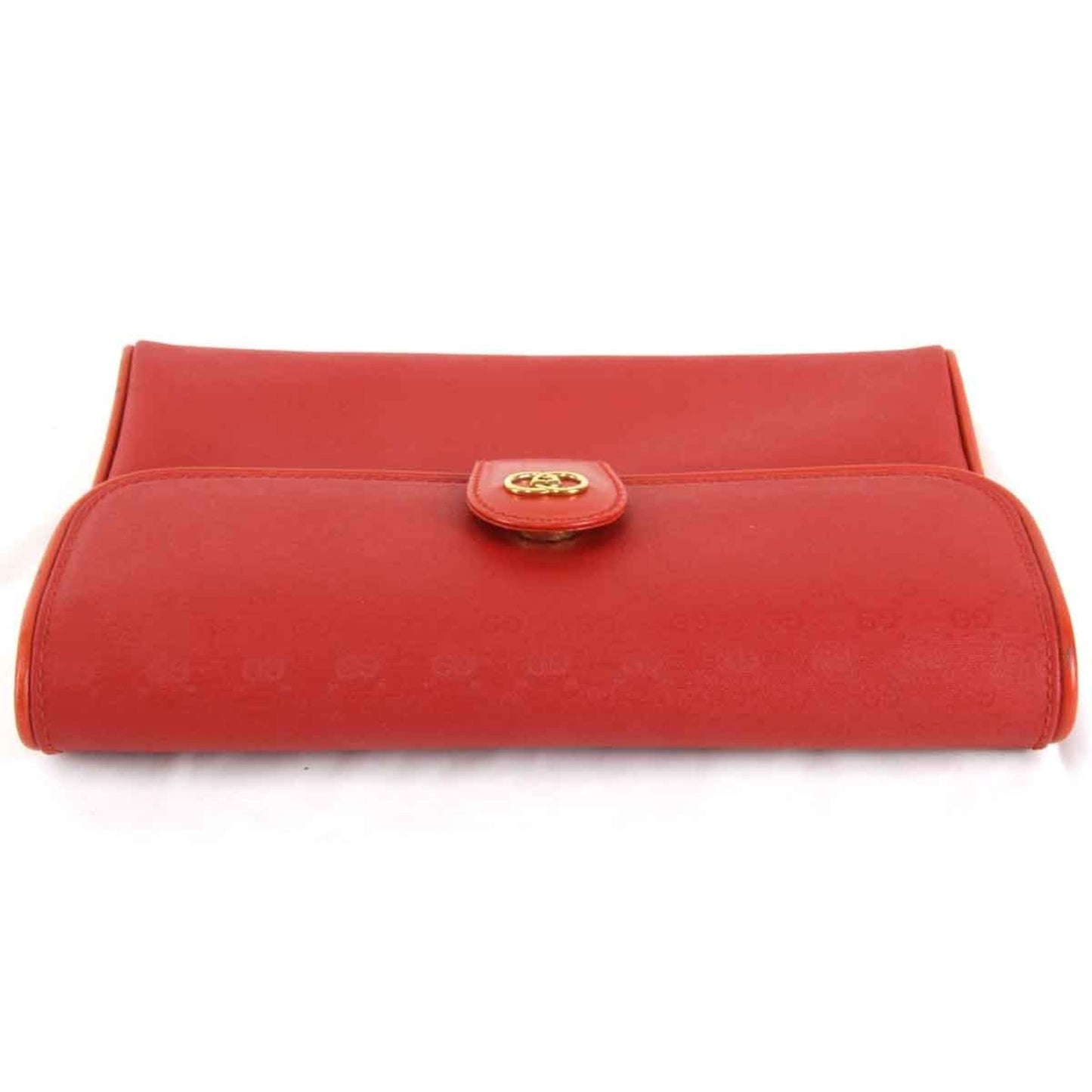 Gucci Red Leather Clutch Bag