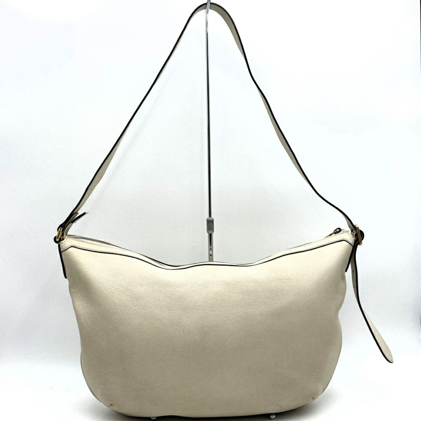 Gucci White Leather Shopper Bag