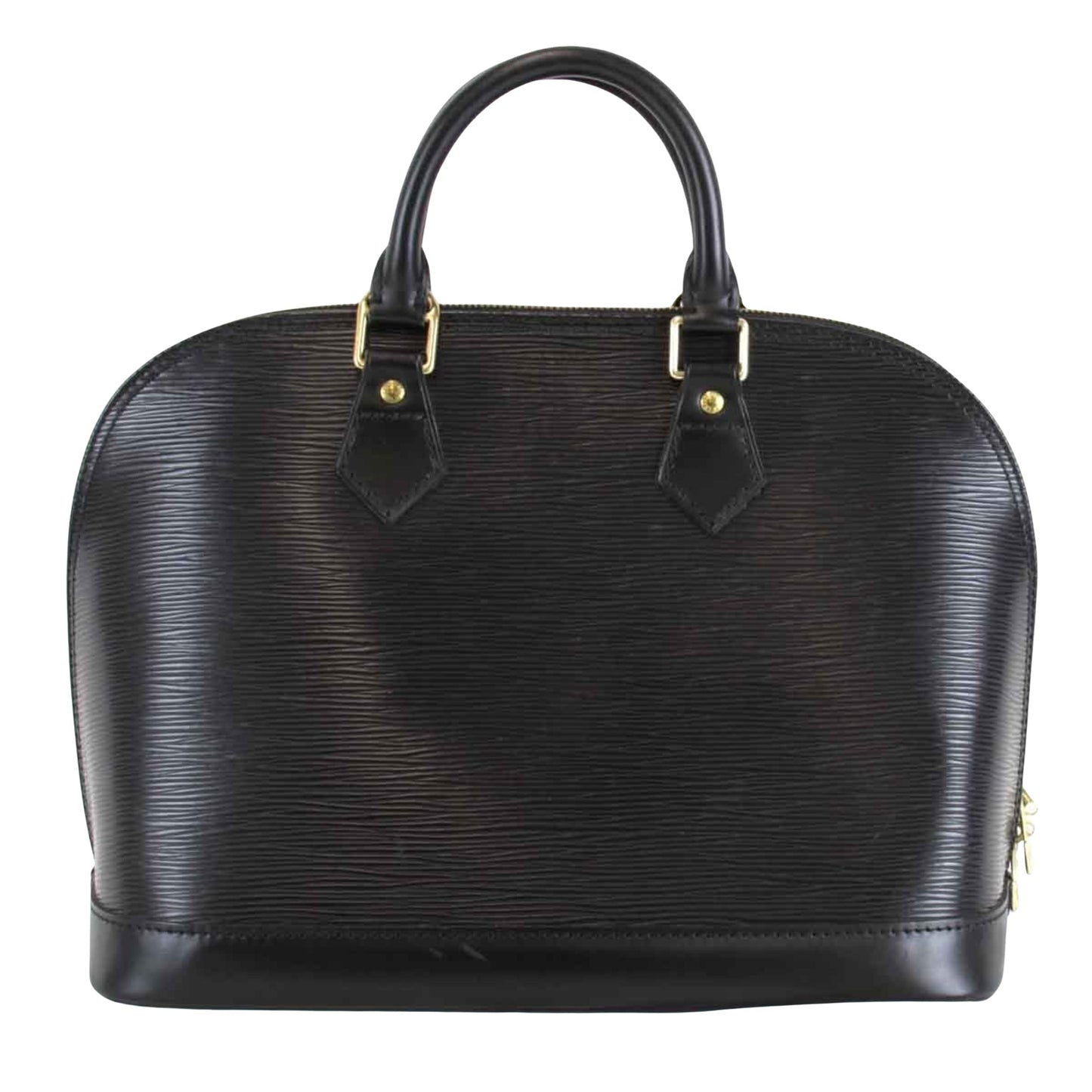 Louis Vuitton Alma Black Leather Hand Bag