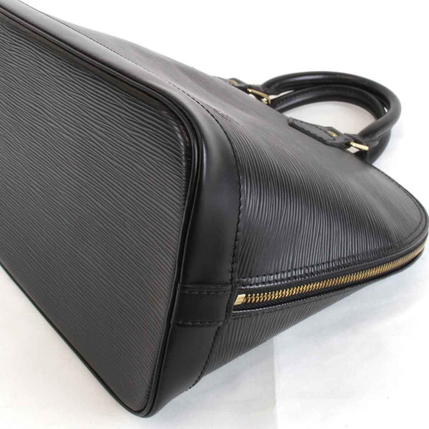 Louis Vuitton Alma Black Leather Hand Bag