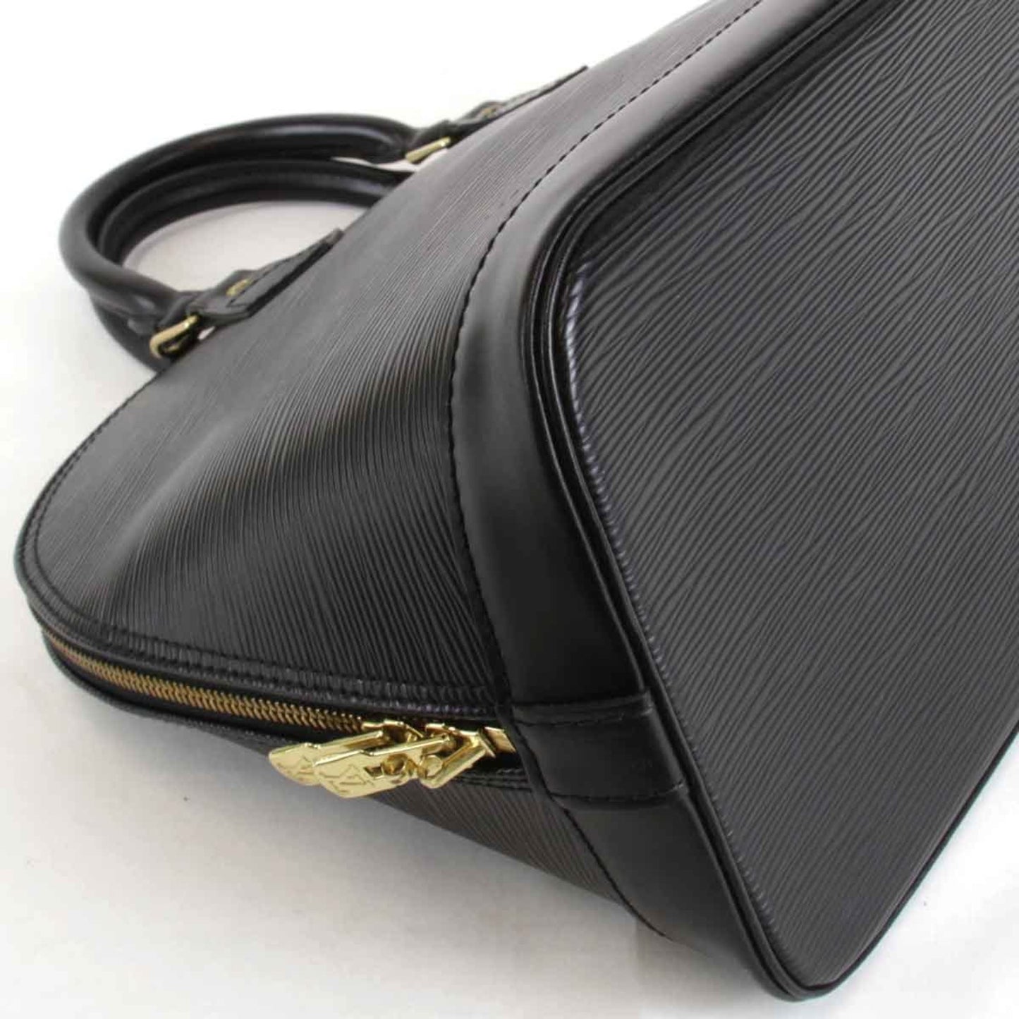 Louis Vuitton Alma Black Leather Hand Bag