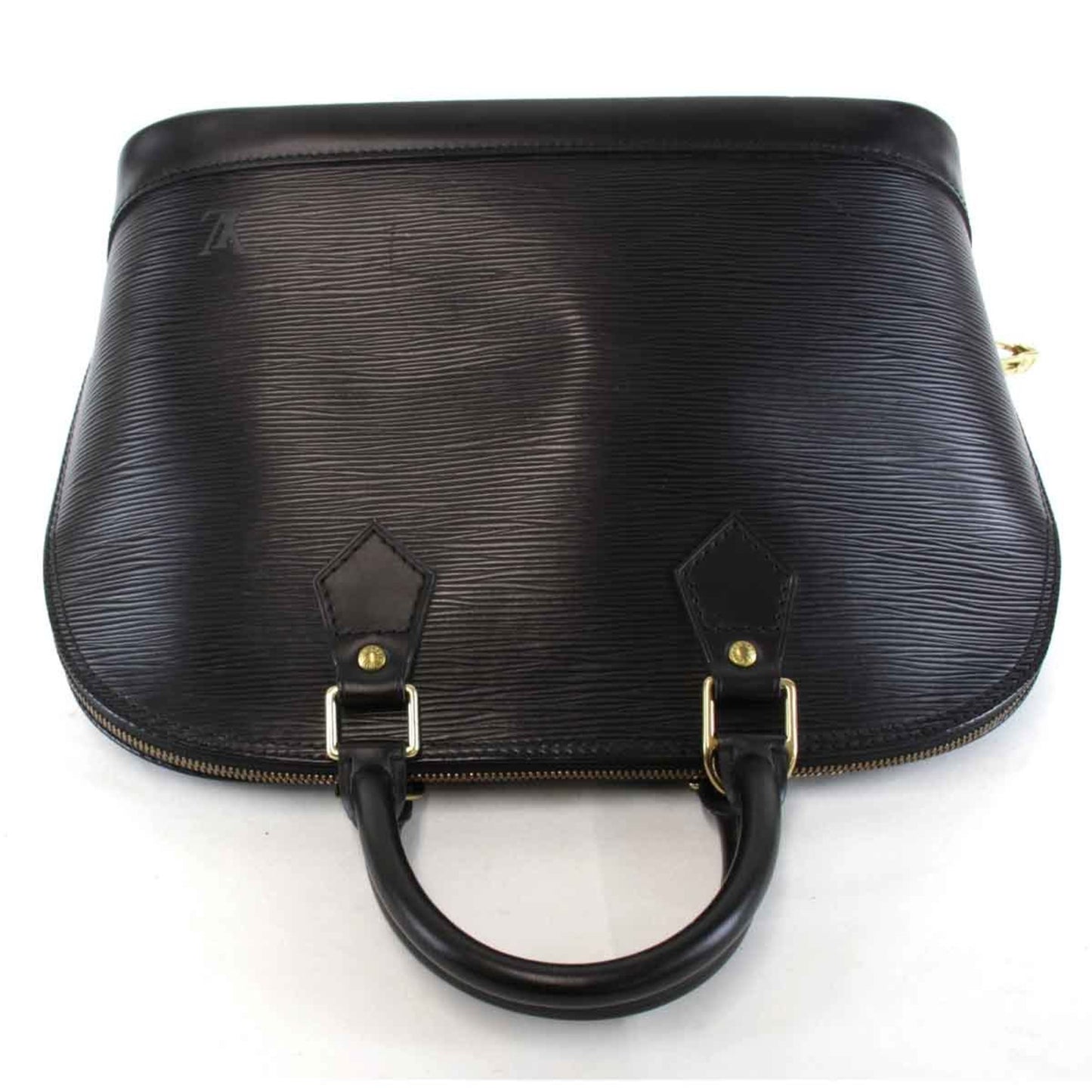 Louis Vuitton Alma Black Leather Hand Bag