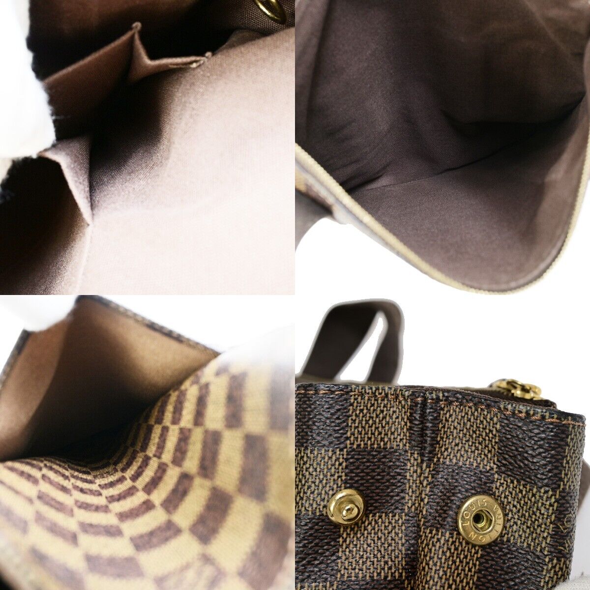 Louis Vuitton Beaubourg Brown Canvas Hand Bag