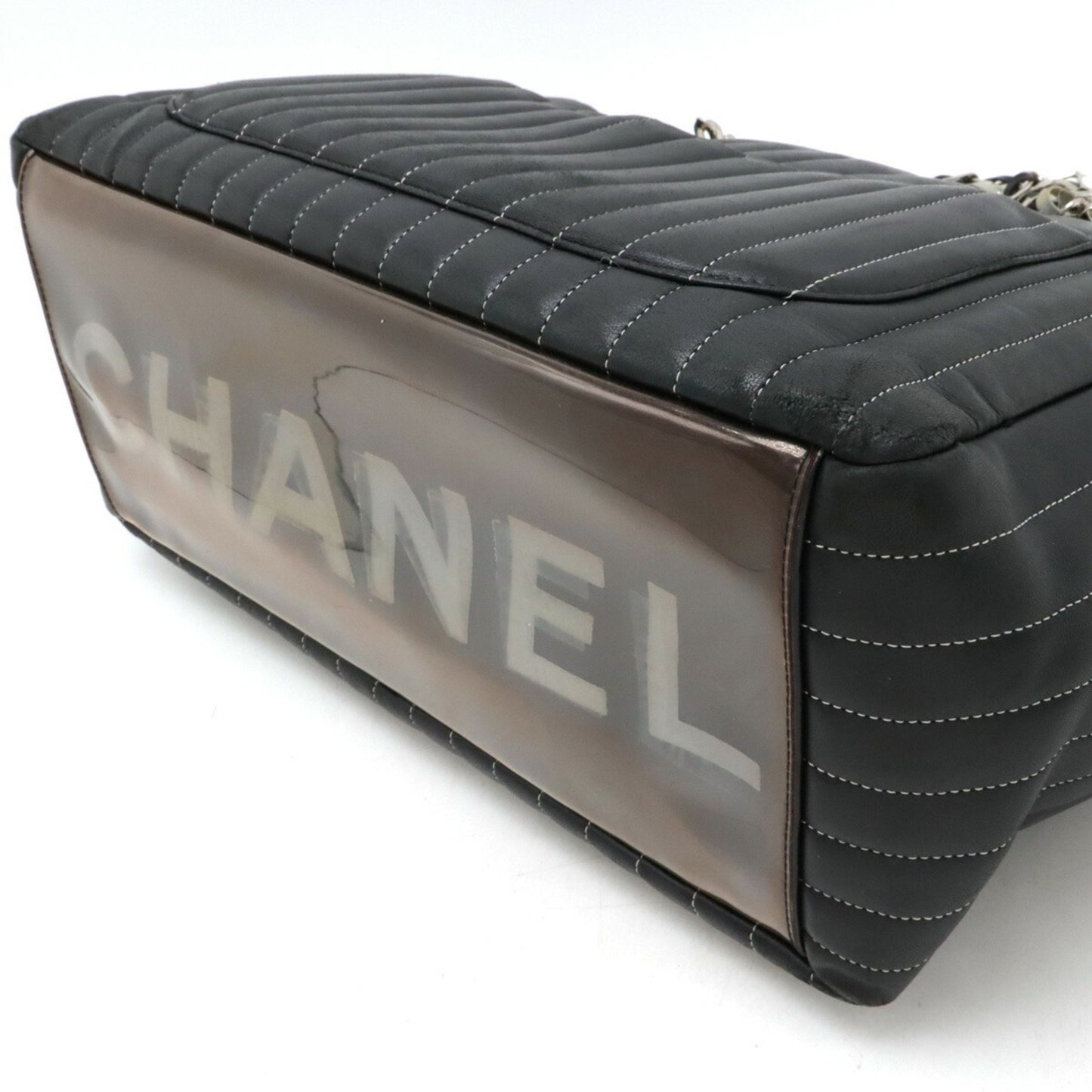 Chanel Mademoiselle Black Leather Shoulder Bag