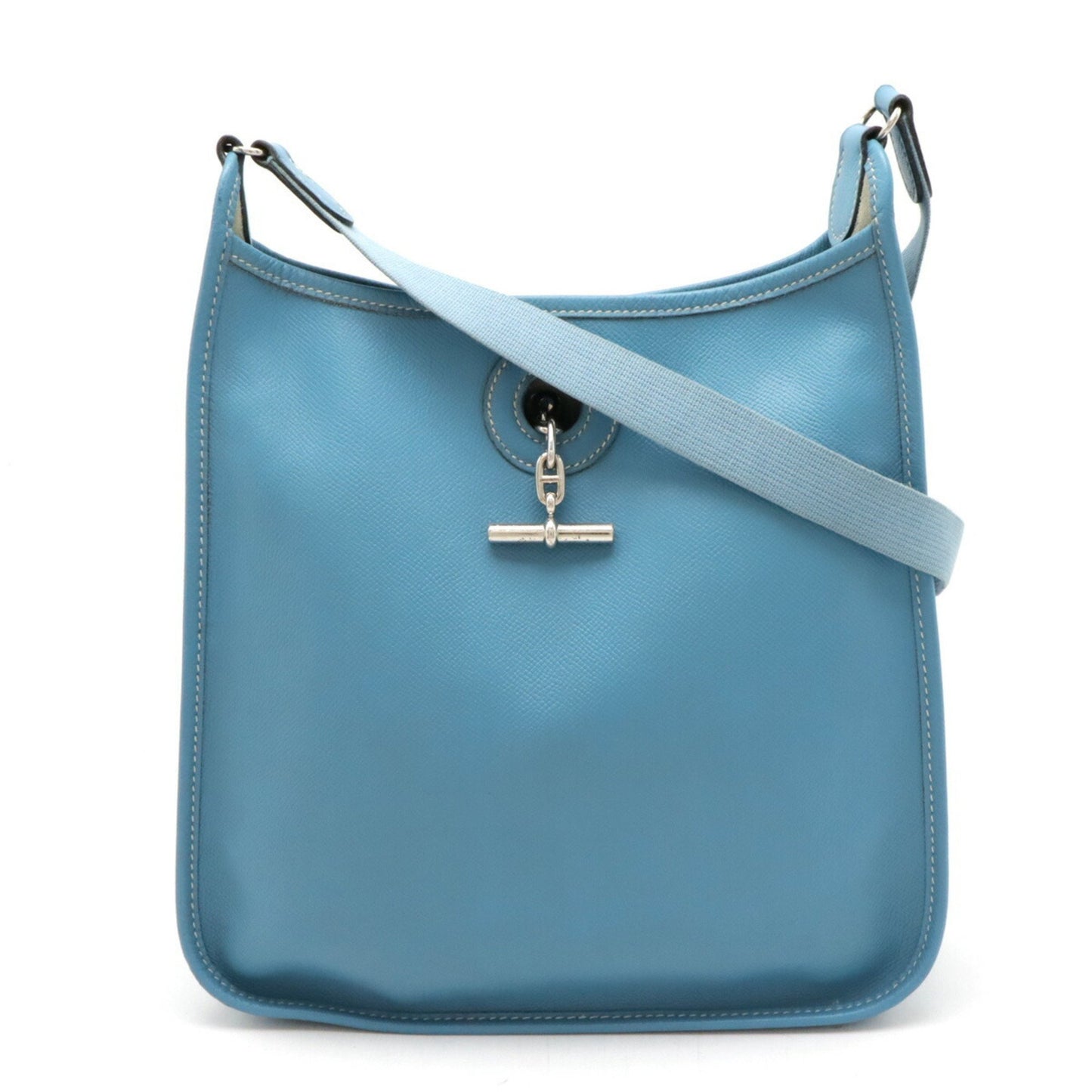 Hermès Vespa Blue Leather Shoulder Bag