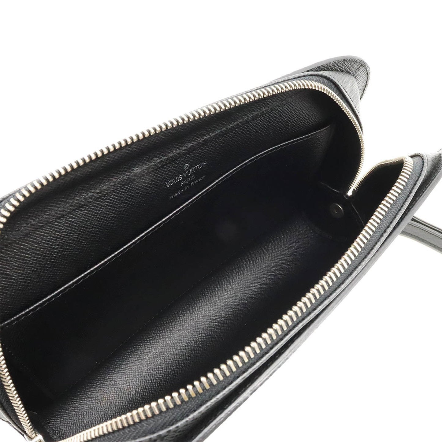 Louis Vuitton Baikal Black Leather Clutch Bag