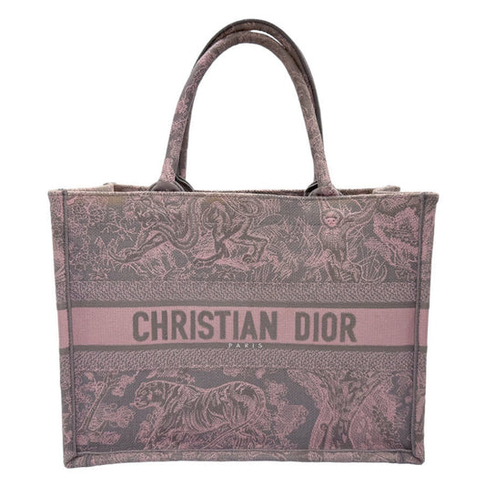 Dior Book Tote Pink Canvas Tote Bag