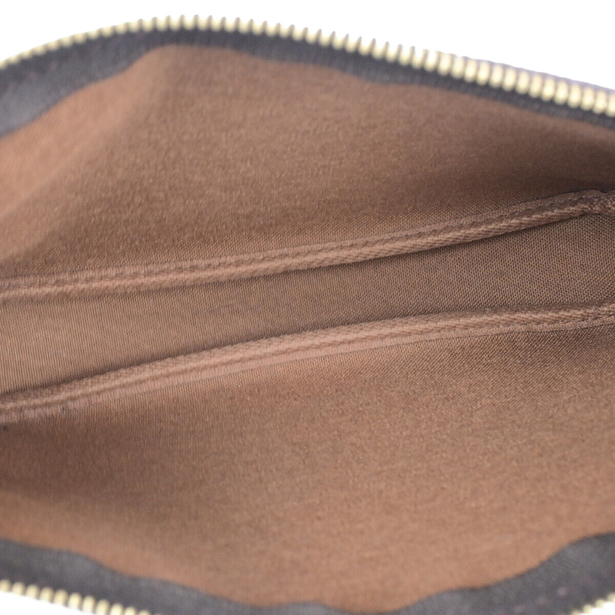 Louis Vuitton Pochette accessoires Brown Canvas Clutch Bag