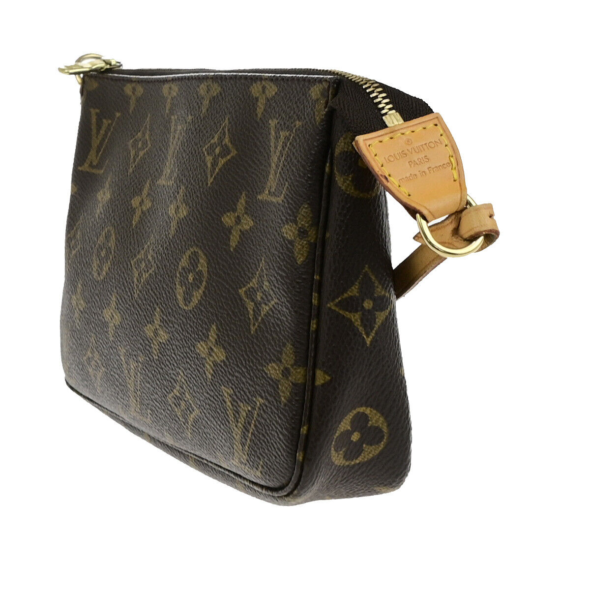 Louis Vuitton Pochette accessoires Brown Canvas Clutch Bag