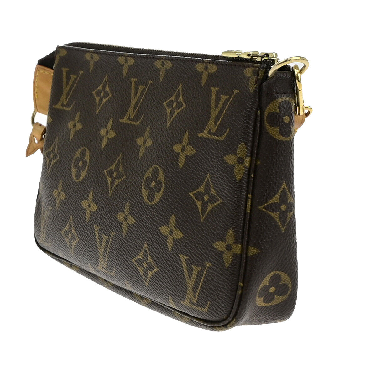 Louis Vuitton Pochette accessoires Brown Canvas Clutch Bag