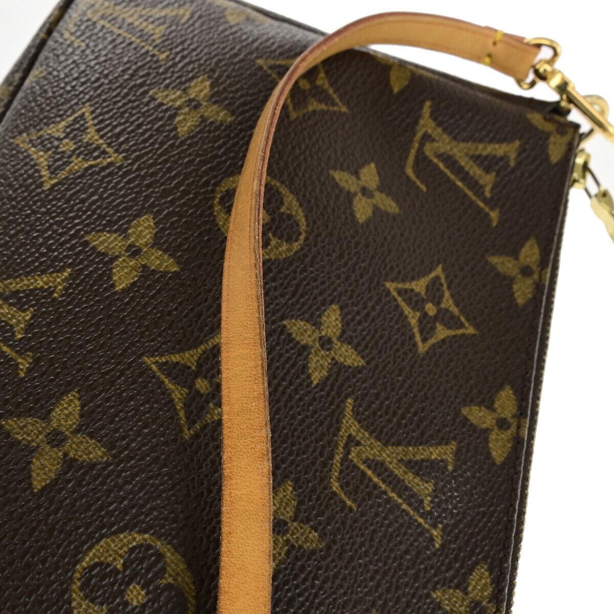 Louis Vuitton Pochette accessoires Brown Canvas Clutch Bag