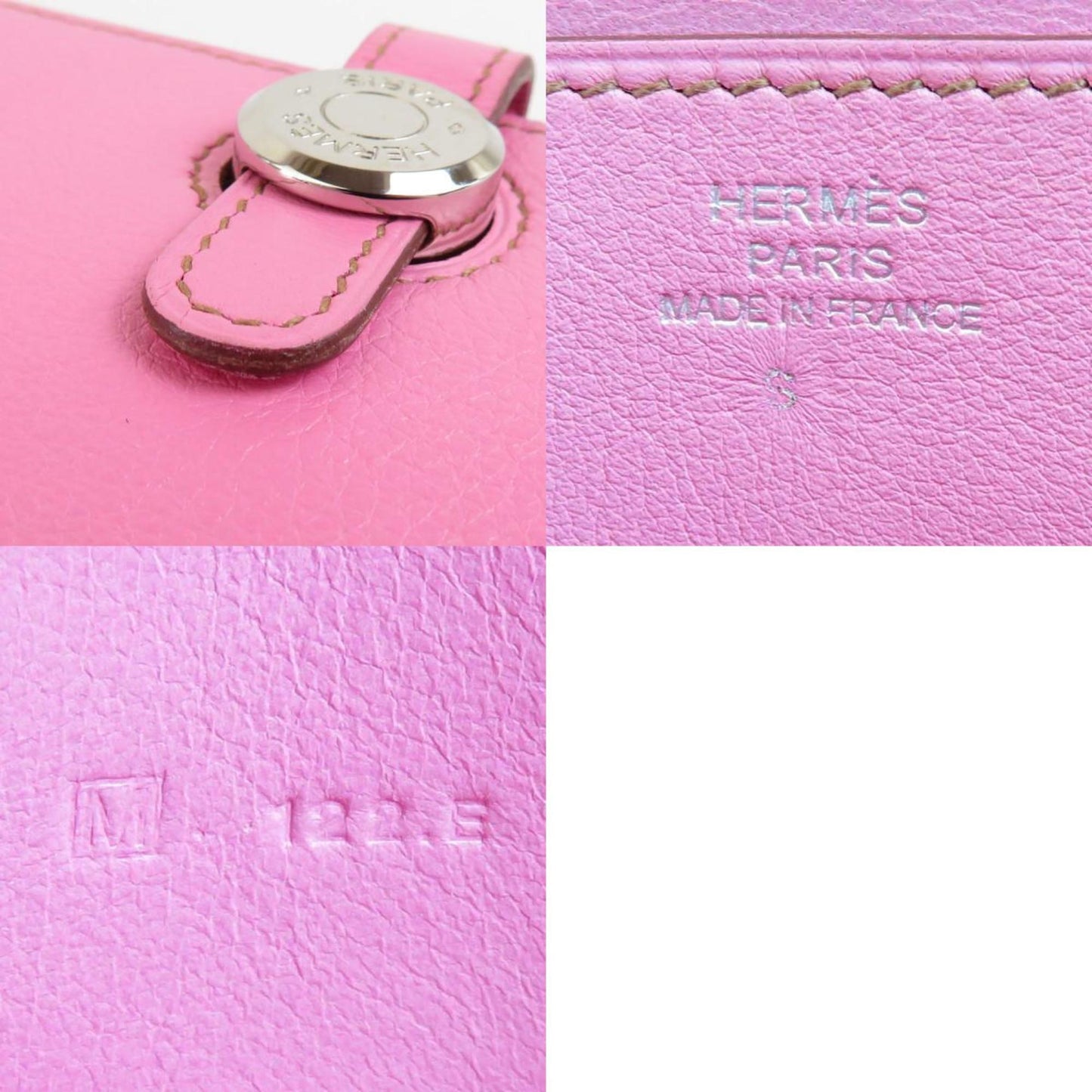 Hermès Dogon Pink Leather Wallet Accessories