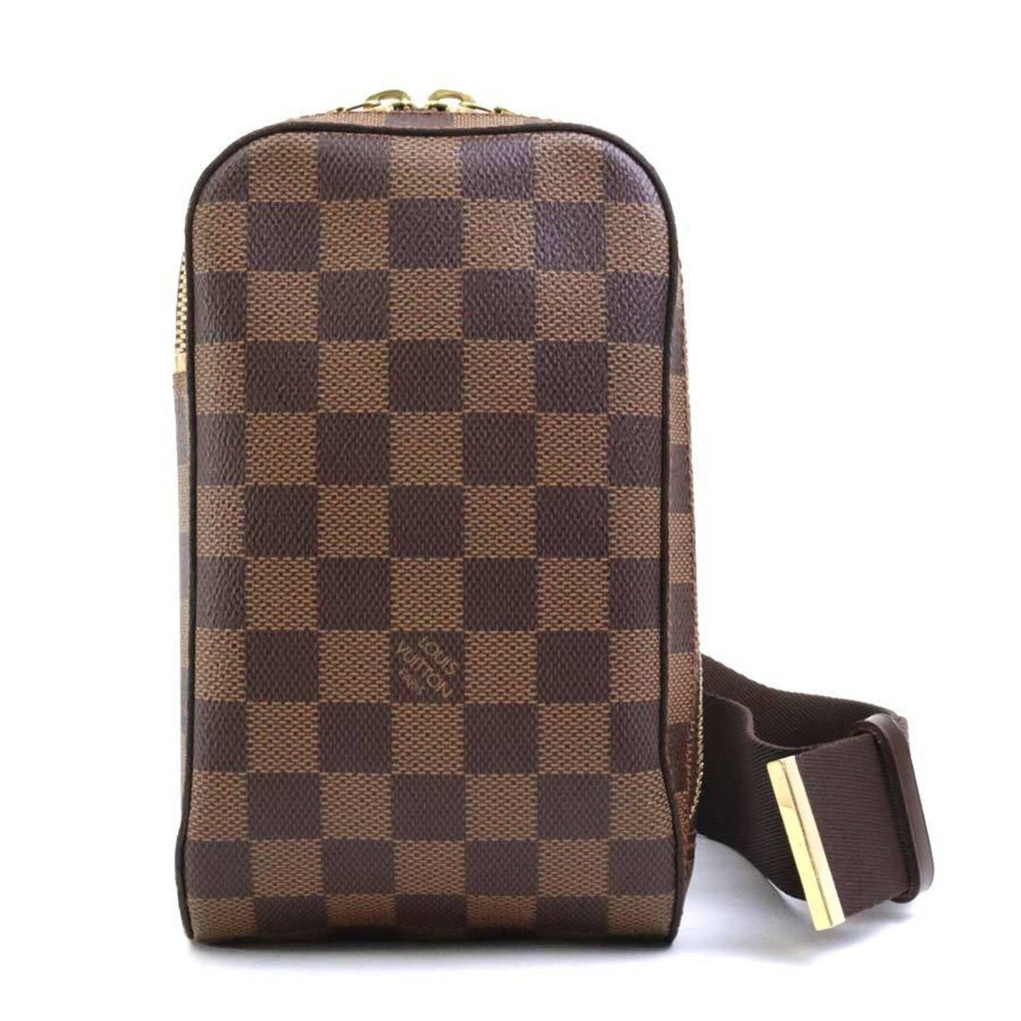 Louis Vuitton Geronimos Brown Canvas Shoulder Bag