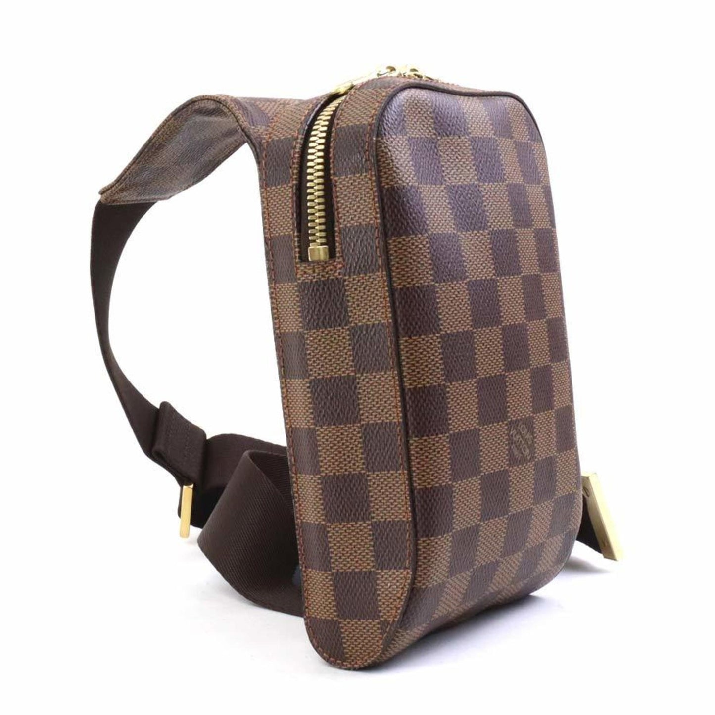 Louis Vuitton Geronimos Brown Canvas Shoulder Bag