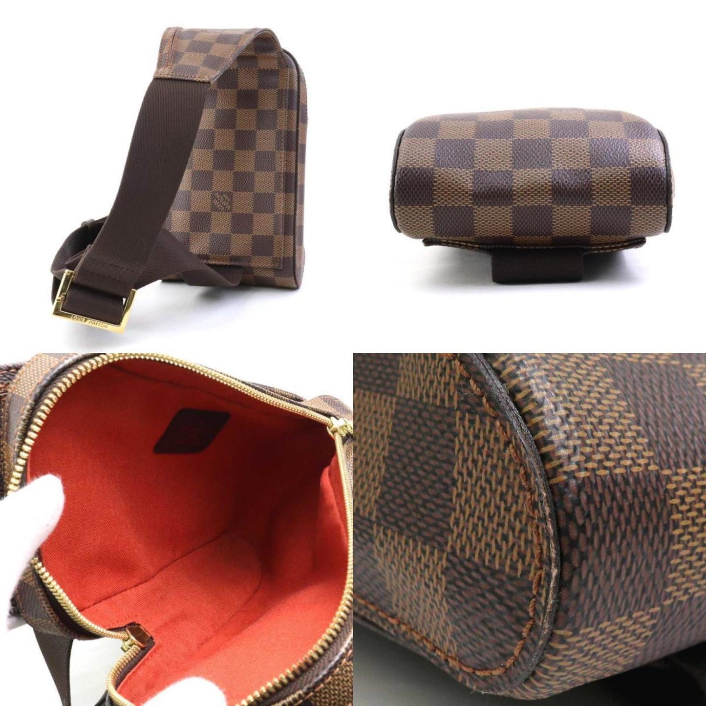 Louis Vuitton Geronimos Brown Canvas Shoulder Bag