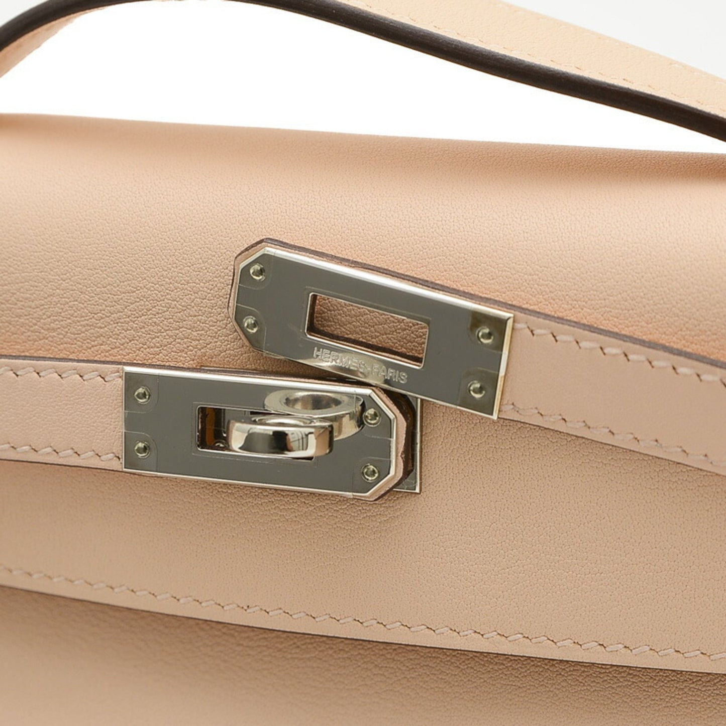 Hermès Kelly Beige Leather Shoulder Bag