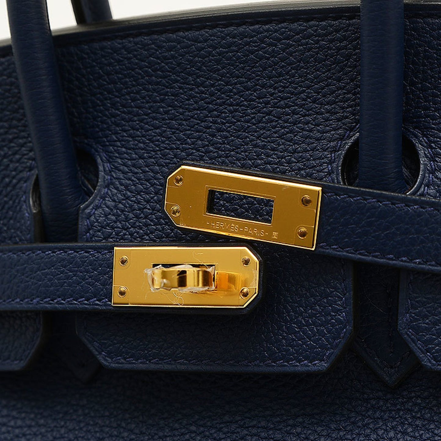 Hermès Birkin 25 Blue Leather Hand Bag