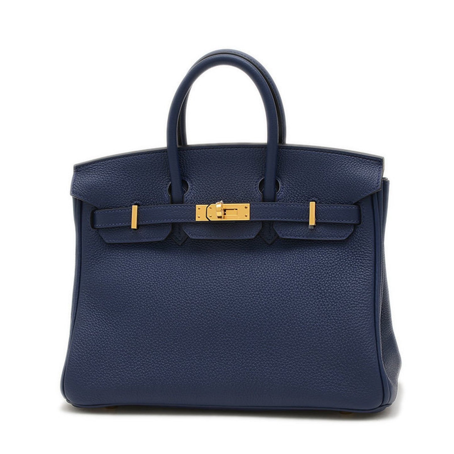 Hermès Birkin 25 Blue Leather Hand Bag