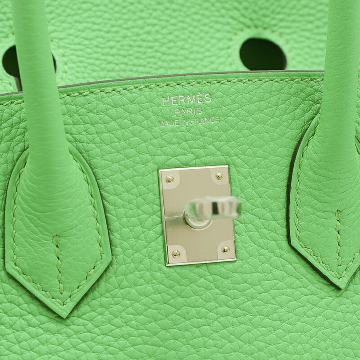 Hermès Birkin 25 Green Leather Hand Bag