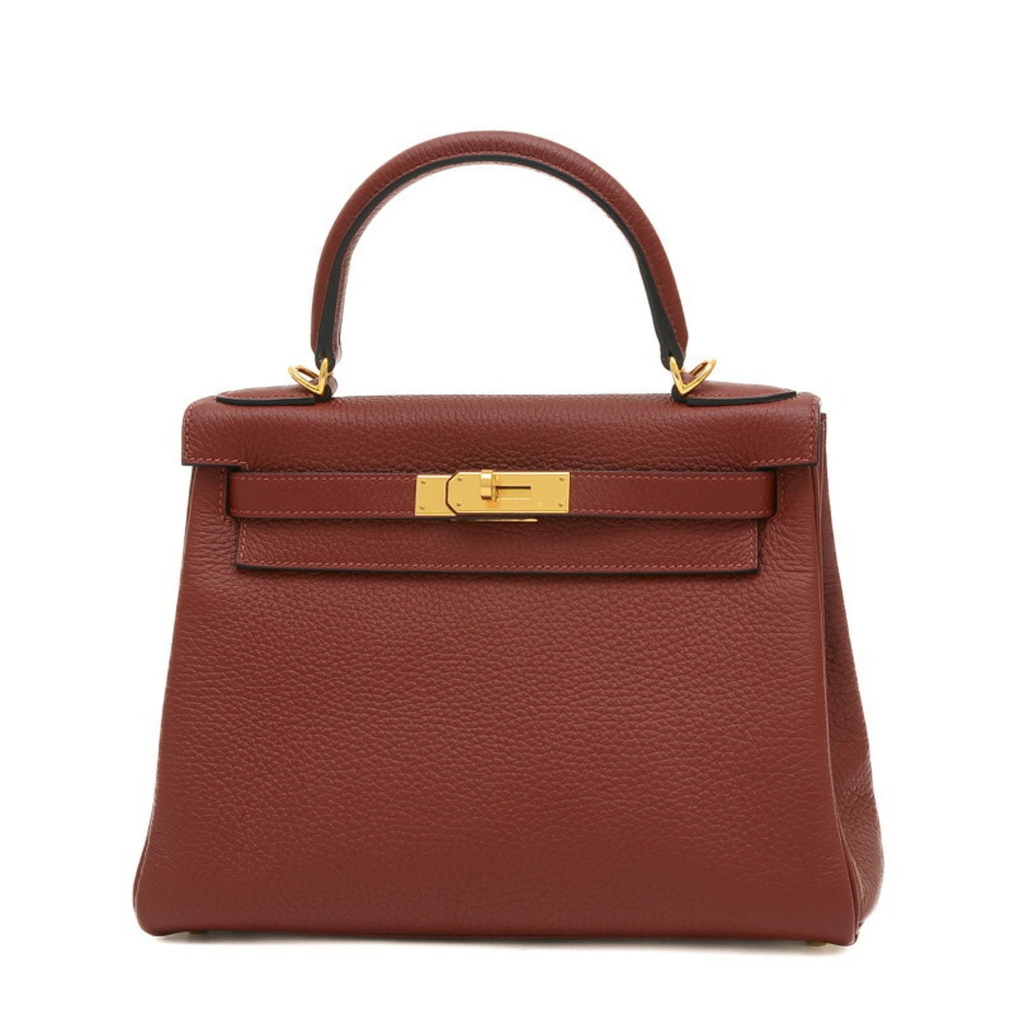 Hermès Kelly Burgundy Leather Hand Bag