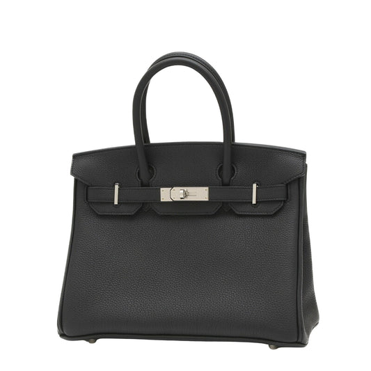 Hermès Birkin Black Leather Hand Bag