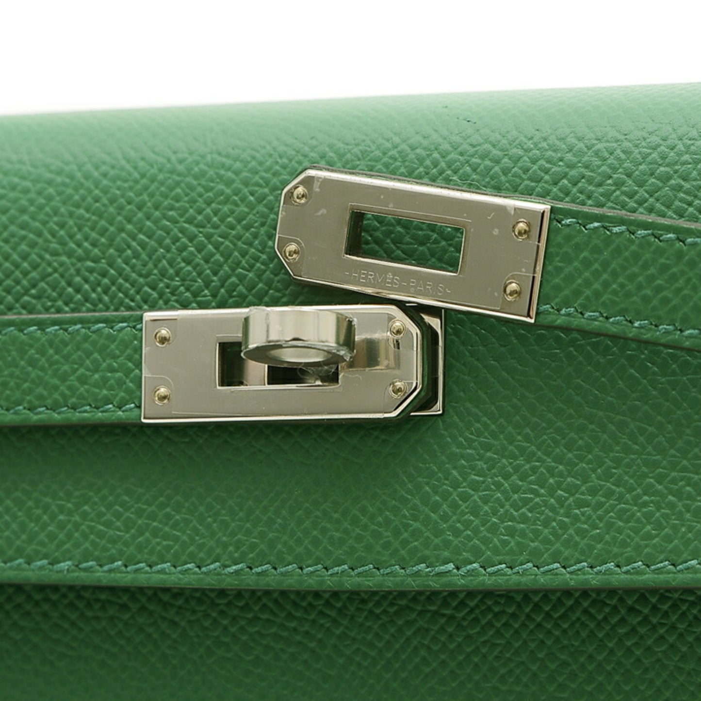 Hermès Kelly 25 Green Leather Hand Bag