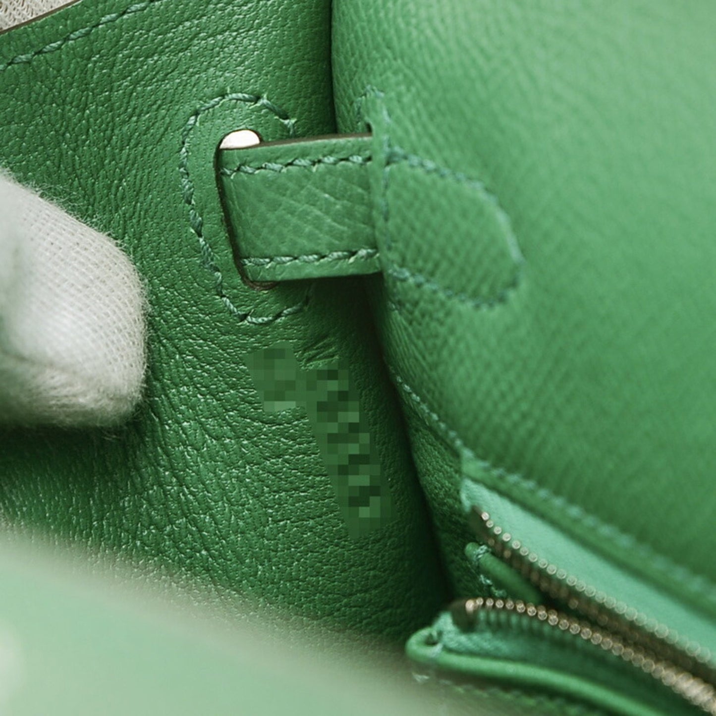 Hermès Kelly 25 Green Leather Hand Bag